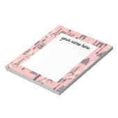 Personalisiert Paris Notepad Notizblock (Rotiert)