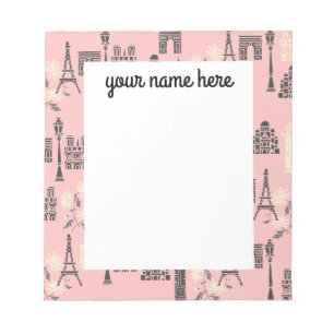 Personalisiert Paris Notepad Notizblock