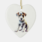 Personalisiert Parson Russell Terrier Puppy Keramik Ornament (Rechts)