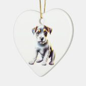 Personalisiert Parson Russell Terrier Puppy Keramik Ornament (Links)
