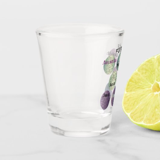 personalisiert, Party, Junggeselinnen-Abschied, Fr Schnapsglas (Links)