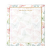 🦋 Personalisiert Pastel Butterfly Notizblock (Vorderseite)