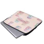 Personalisiert Pastel Candy Jar Pattern Laptopschutzhülle (Vorne Knopf)