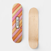 Personalisiert Pastel Geometric Abstrakt Skateboard (Vorderseite)