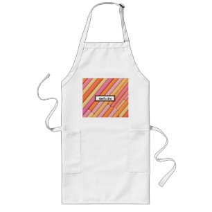 Personalisiert Pastel Geometric Abstrakte lange Sc Schürze