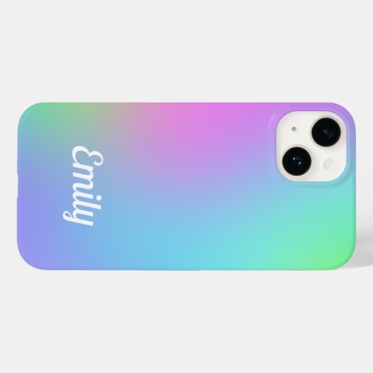 Personalisiert Pastel Gradient Case-Mate iPhone Hülle (Rückseite (Horizontal))