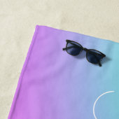 Personalisiert Pastel Gradient Strandtuch (Beispiel)