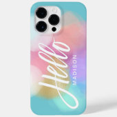 Personalisiert Pastel Paint Splotches Hallo Case-Mate iPhone Hülle (Rückseite)