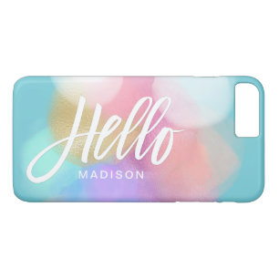 Personalisiert Pastel Paint Splotches Hallo Case-Mate iPhone Hülle