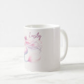Personalisiert Pastel Pink Mermaid Tasse - Individ (VorderseiteRechts)