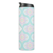 Personalisiert Pastel Rainbow Floral Mandala Mid M Thermosbecher (Nach rechts gedreht)