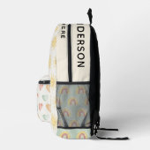 Personalisiert Pastel Sunshine Bedruckter Rucksack (Rechts)