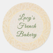 Personalisiert Pastel Willow William Morris Runder Aufkleber (Vorderseite)