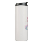 Personalisiert Pastell Pink Mermaid Thermal Tumble Thermosbecher (Nach links gedreht)
