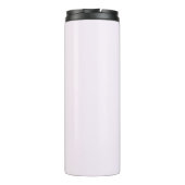 Personalisiert Pastell Pink Monogram Tumbler Thermosbecher (Rückseite)