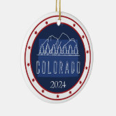 Personalisiert Patriotic Christmas Ornament - USA (Rechts)