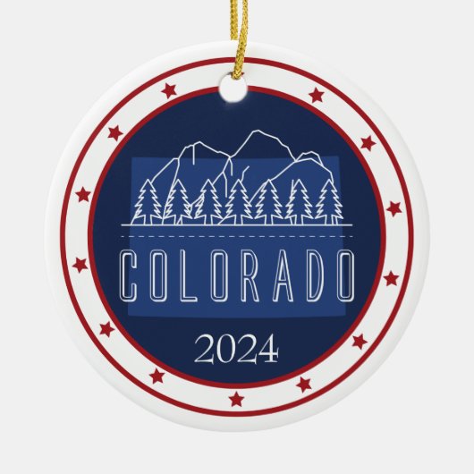 Personalisiert Patriotic Christmas Ornament - USA (Vorne)