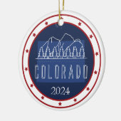 Personalisiert Patriotic Christmas Ornament - USA (Links)