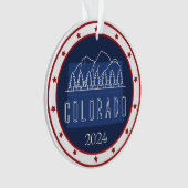 Personalisiert Patriotic Christmas Ornament - USA (Vorderseite)
