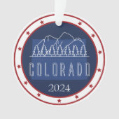 Personalisiert Patriotic Christmas Ornament - USA (Vorderseite)