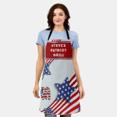 Personalisiert Patriotic Grill Schürze (Getragen)