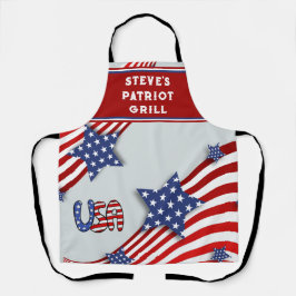 Personalisiert Patriotic Grill Schürze