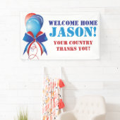 Personalisiert Patriotic Welcome Zuhause Military Banner (Insitu)