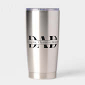 Personalisiert, Patriotischer Fisch, "Cooler Vater Thermobecher (Rückseite)