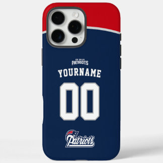 Personalisiert Patriots Jersey American Football iPhone 16 Pro Max Hülle