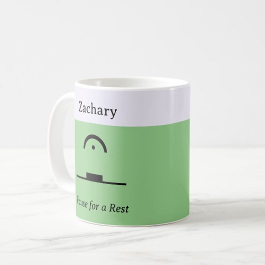 Personalisiert Pause Erholung Funny Musical Spaß M Kaffeetasse (Vorderseite Links)