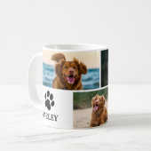 Personalisiert Paw Hund Lover Foto Collage Pet Kaffeetasse (Vorderseite Links)