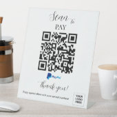 Personalisiert Payment QR-Code Modern Sockelschild (In Situ)