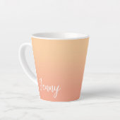 Personalisiert Peach Ombre Milchtasse (Linke Ecke)