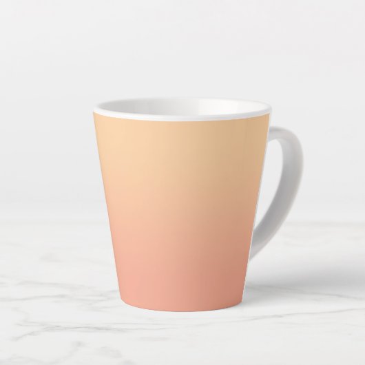 Personalisiert Peach Ombre Milchtasse (Rechte Ecke)