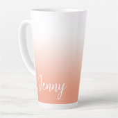 Personalisiert Peach Ombre Milchtasse (Linke Ecke)