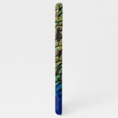 Personalisiert Peacock Blue Feather benannt iPhone Hülle (Rechte Seite)