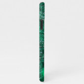 Personalisiert Peacock Blue Feather benannt iPhone Hülle (Rechte Seite)