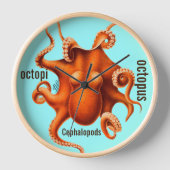 Personalisiert Peacock Chandelier Clock Uhr (Vorderseite)