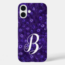 Personalisiert Peacock Feather iPhone 16 Plus Hülle