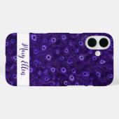 Personalisiert Peacock Feather Case-Mate iPhone Hülle (Rückseite (Horizontal))