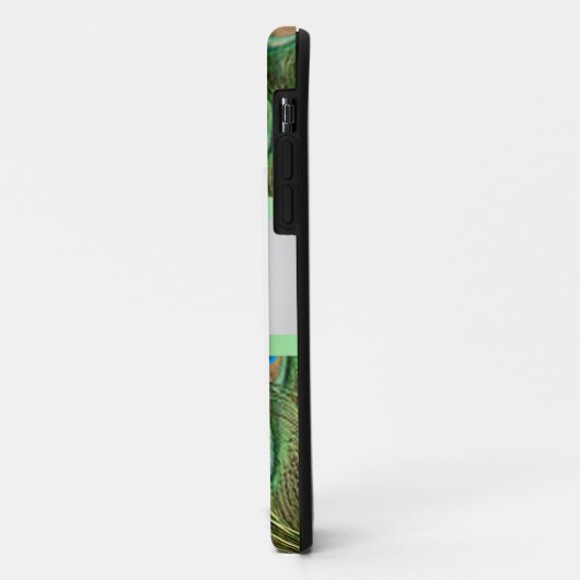 Personalisiert Peacock Pattern Green Bow Case-Mate iPhone Hülle (Hinten/Links)