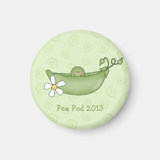 Personalisiert Peak in einem Pod Baby Duschmagnet Magnet