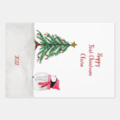 Personalisiert Peggy Penguin 1. Weihnachten Geschenkpapier Set (Vorderseite)