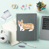 Personalisiert Pembroke Welsh Corgi Aufkleber (iPad Hülle)