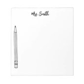 PERSONALISIERT PENCIL Notizblock (Vorderseite)