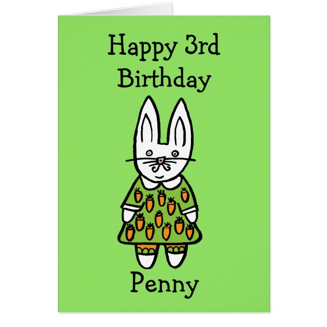 Personalisiert Penny, das Kaninchen (Vorne)