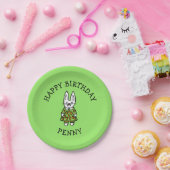 Personalisiert Penny, das Kaninchen Pappteller (Party)
