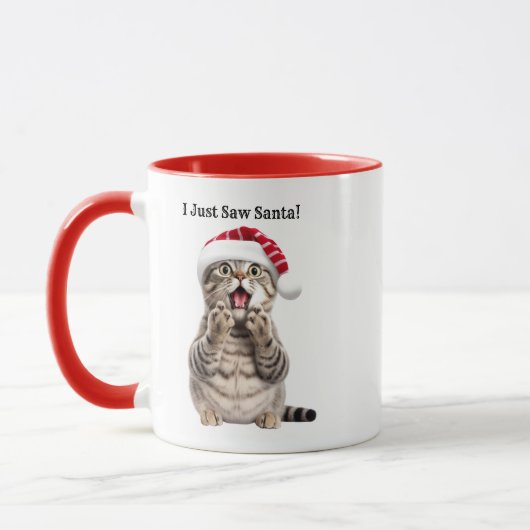 Personalisiert Per Lover Cat Weihnachtszeit Tasse (Links)