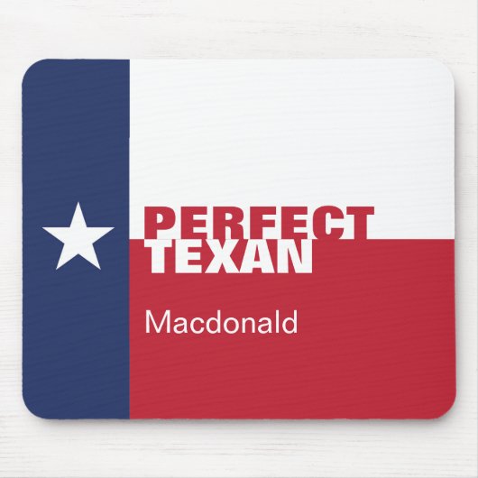 Personalisiert PERFEKT TEXAN Mousepad (Vorne)