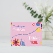 Personalisiert - Persönliches Angebot Vielen Dank Postkarte (Stehend Vorderseite)